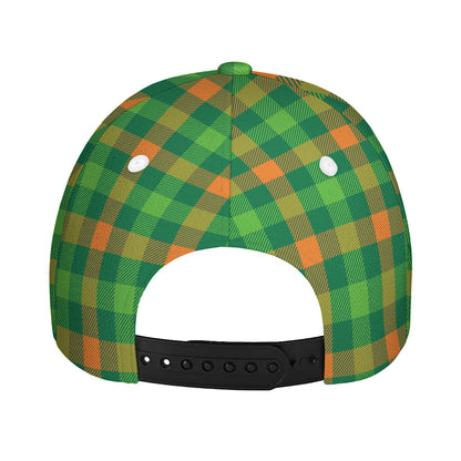 Irish Buffalo Check Pattern Print Baseball Cap