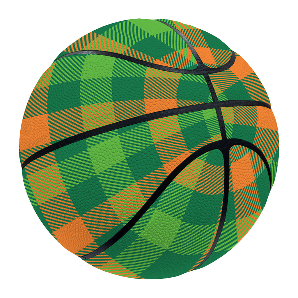 Irish Buffalo Check Pattern Print Basketball