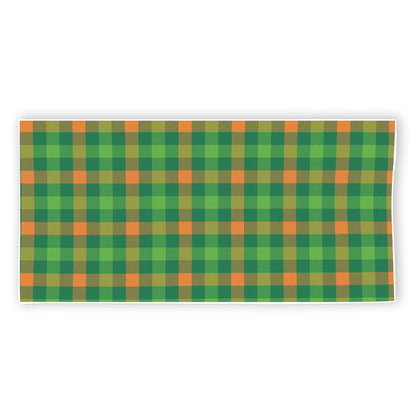 Irish Buffalo Check Pattern Print Beach Towel
