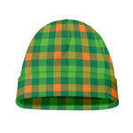 Irish Buffalo Check Pattern Print Beanie