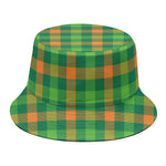Irish Buffalo Check Pattern Print Bucket Hat