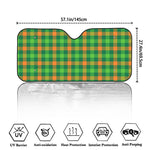 Irish Buffalo Check Pattern Print Car Windshield Sun Shade