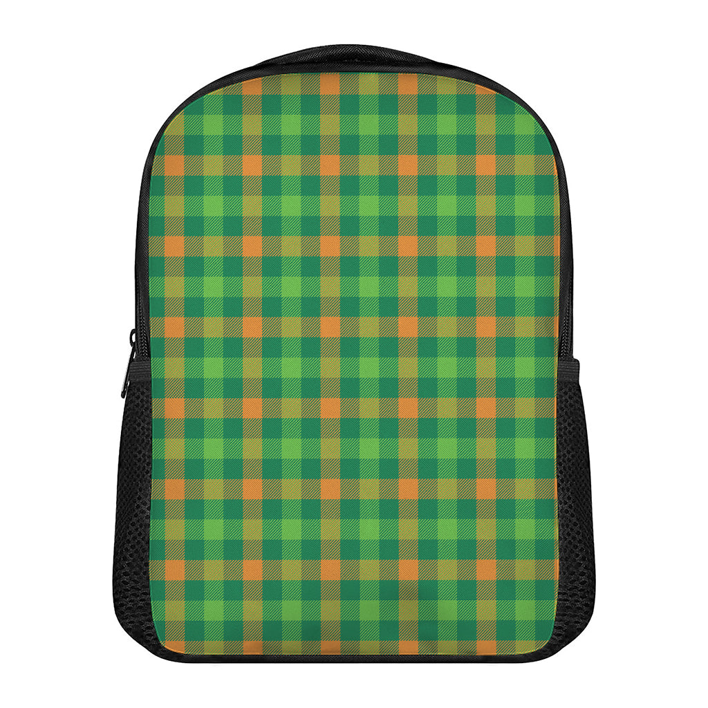 Irish Buffalo Check Pattern Print Casual Backpack