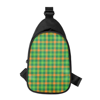 Irish Buffalo Check Pattern Print Chest Bag