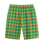 Irish Buffalo Check Pattern Print Cotton Shorts