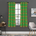 Irish Buffalo Check Pattern Print Grommet Curtain Panels