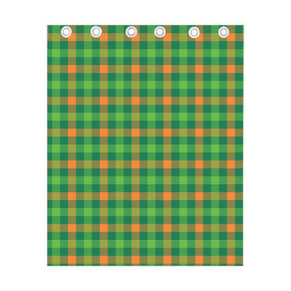 Irish Buffalo Check Pattern Print Curtain