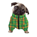 Irish Buffalo Check Pattern Print Dog Zip Up Jacket