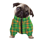 Irish Buffalo Check Pattern Print Dog Zip Up Jacket