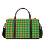 Irish Buffalo Check Pattern Print Duffle Bag
