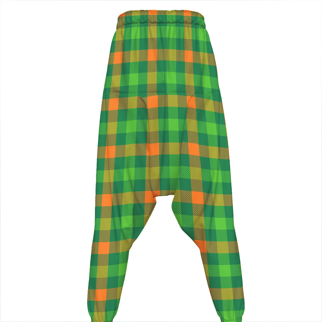 Irish Buffalo Check Pattern Print Hammer Pants