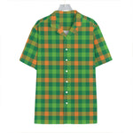 Irish Buffalo Check Pattern Print Hawaiian Shirt