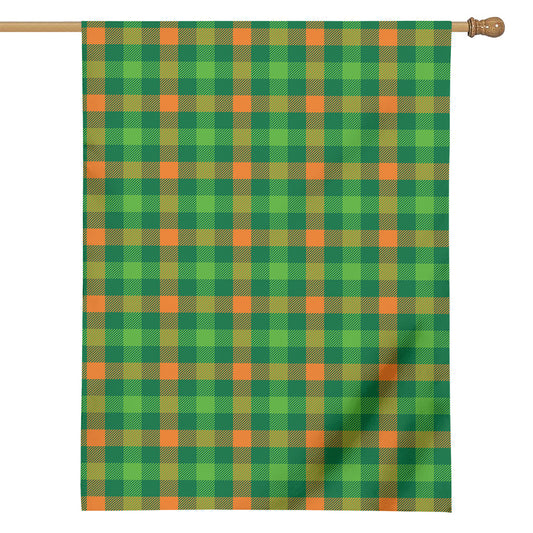 Irish Buffalo Check Pattern Print House Flag