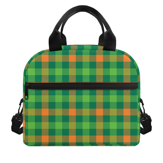 Irish Buffalo Check Pattern Print Insulated Lunch Bag