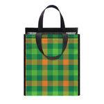 Irish Buffalo Check Pattern Print Insulated Lunch Tote