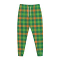 Irish Buffalo Check Pattern Print Jogger Pants