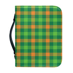 Irish Buffalo Check Pattern Print Leather Bible Cover