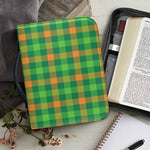 Irish Buffalo Check Pattern Print Leather Bible Cover