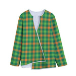 Irish Buffalo Check Pattern Print Long Sleeve Short Coat
