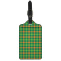 Irish Buffalo Check Pattern Print Luggage Tag