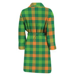 Irish Buffalo Check Pattern Print Men's Bathrobe