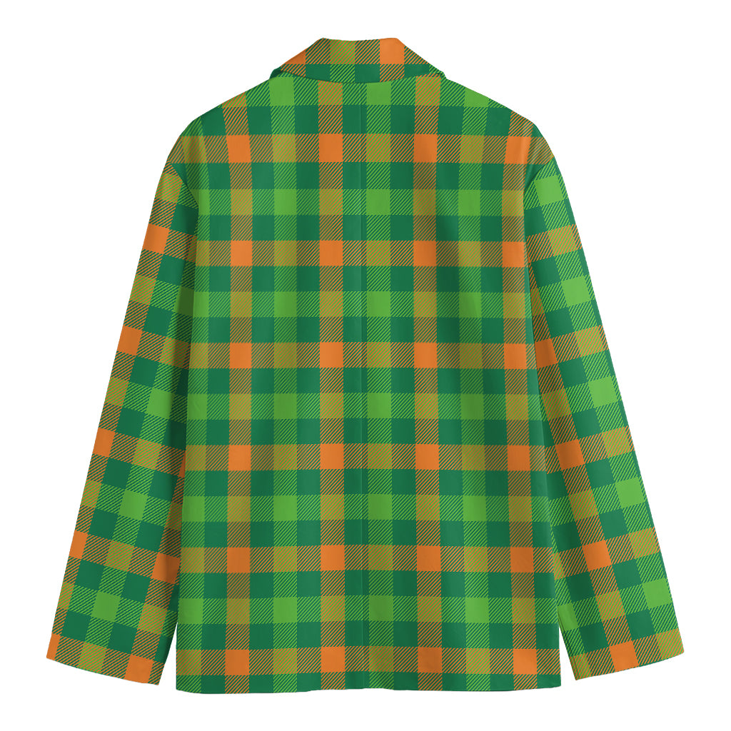Irish Buffalo Check Pattern Print Men's Blazer