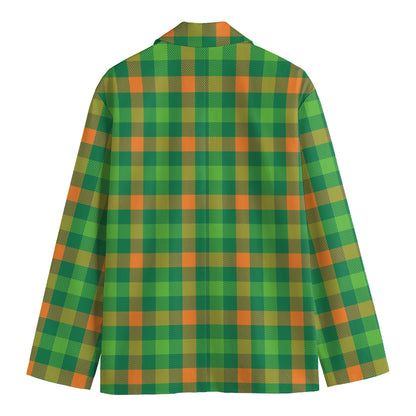 Irish Buffalo Check Pattern Print Men's Blazer
