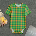 Irish Buffalo Check Pattern Print Men's Bodysuit