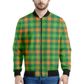 Irish Buffalo Check Pattern Print Men's Bomber Jacket
