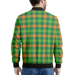 Irish Buffalo Check Pattern Print Men's Bomber Jacket