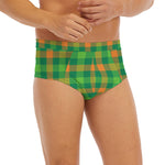 Irish Buffalo Check Pattern Print Men's Briefs