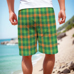 Irish Buffalo Check Pattern Print Men's Cargo Shorts