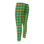 Irish Buffalo Check Pattern Print Men's Compression Pants