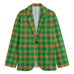 Irish Buffalo Check Pattern Print Men's Cotton Blazer
