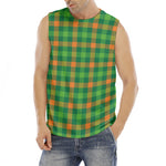 Irish Buffalo Check Pattern Print Men's Fitness Tank Top