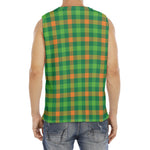 Irish Buffalo Check Pattern Print Men's Fitness Tank Top