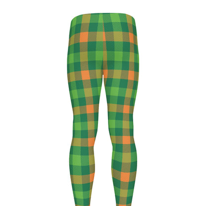 Irish Buffalo Check Pattern Print Men's leggings