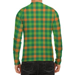 Irish Buffalo Check Pattern Print Men's Long Sleeve Rash Guard