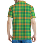 Irish Buffalo Check Pattern Print Men's Polo Shirt