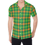 Irish Buffalo Check Pattern Print Men's Shirt