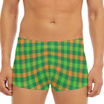 Irish Buffalo Check Pattern Print Men's Short Boxer Briefs