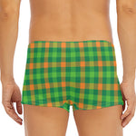 Irish Buffalo Check Pattern Print Men's Short Boxer Briefs