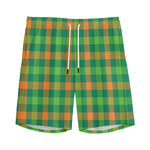 Irish Buffalo Check Pattern Print Men's Sports Shorts