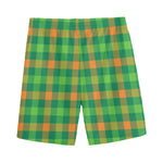 Irish Buffalo Check Pattern Print Men's Sports Shorts