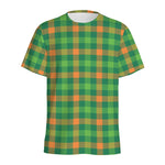 Irish Buffalo Check Pattern Print Men's Sports T-Shirt