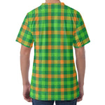 Irish Buffalo Check Pattern Print Men's Velvet T-Shirt