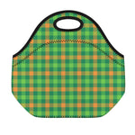 Irish Buffalo Check Pattern Print Neoprene Lunch Bag