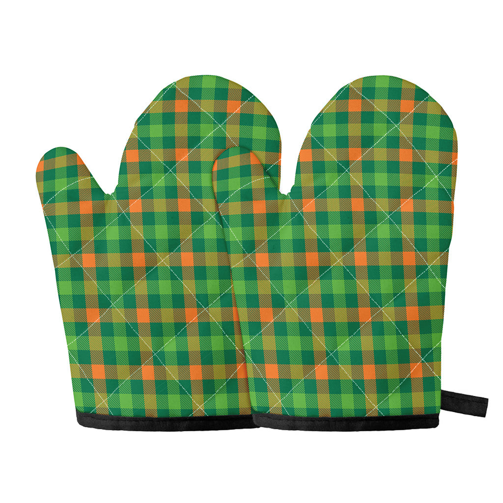 Irish Buffalo Check Pattern Print Oven Mitts