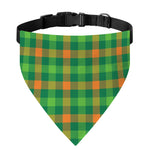 Irish Buffalo Check Pattern Print Over The Collar Dog Bandana