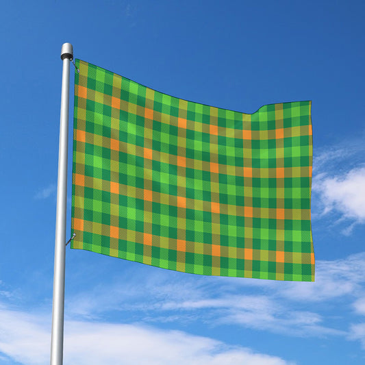 Irish Buffalo Check Pattern Print Polyester Flag